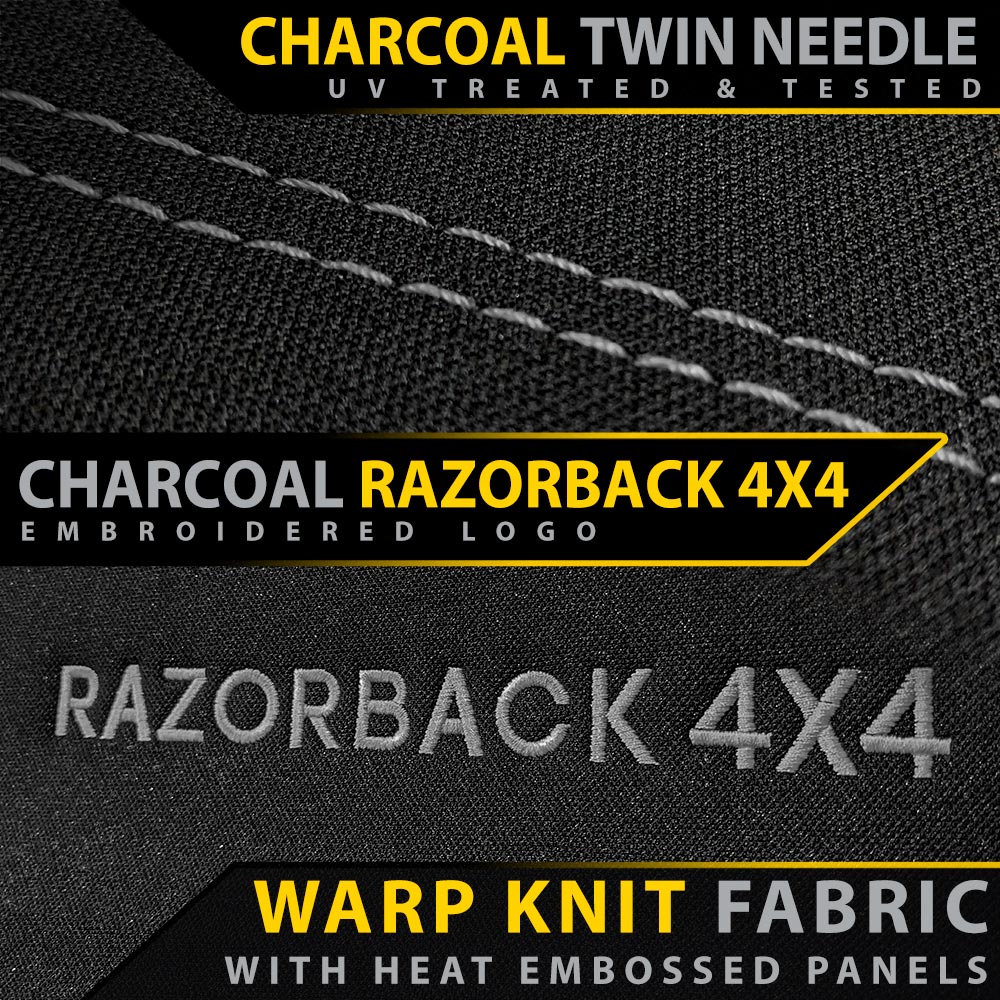 Razorback 4x4 - Toyota Landcruiser 76 Series - VDJ76R - GP6 Premium Neoprene 2x Front Seat Covers (Made to Order) - Image 24