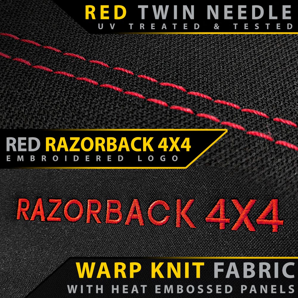 Razorback 4x4 - Toyota Landcruiser 76 Series - VDJ76R - GP4 Neoprene Rear Row Seat Covers (Available) - Image 21