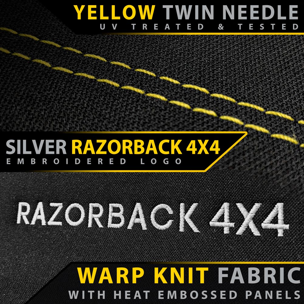 Razorback 4x4 - Toyota Landcruiser 76 Series - VDJ76R - GP4 Neoprene Rear Row Seat Covers (Available) - Image 5