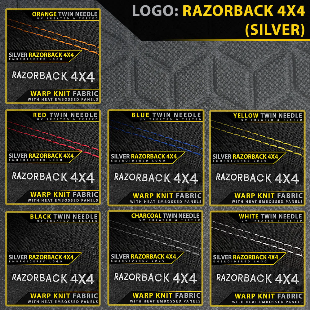 Razorback 4x4 - Toyota Landcruiser 78 Series - Bucket & 3/4 Bench - GP6 Premium Neoprene 2x Front Seat Covers (Made to Order) - Image 6